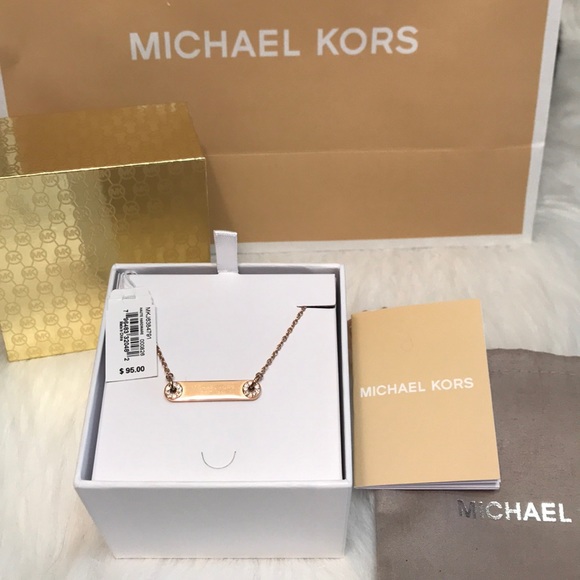 MICHAEL Michael Kors Jewelry - Michael Kors Rose Gold Pendant Necklace